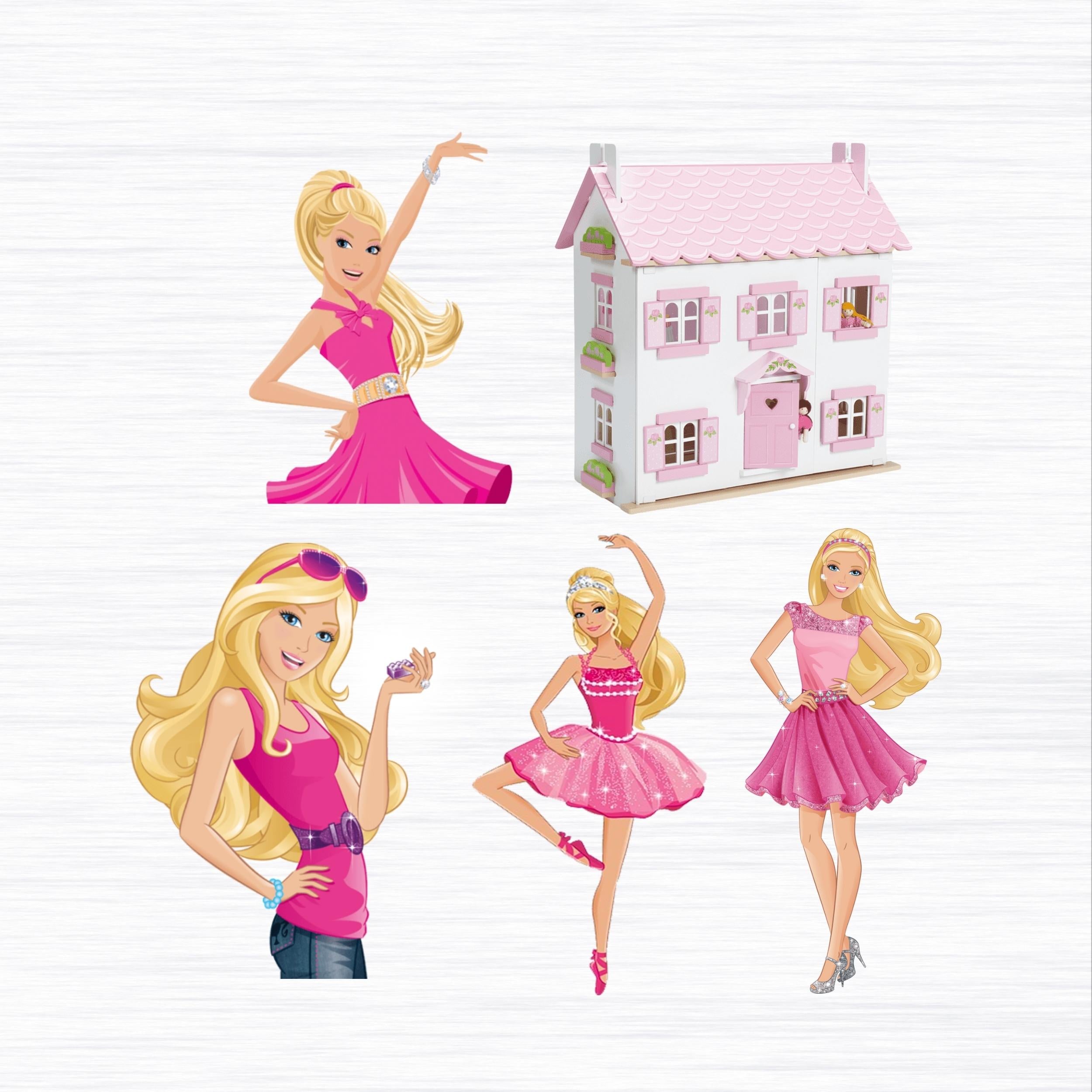 Barbie Theme Birthday Party Cutouts – Ezyprints Studio