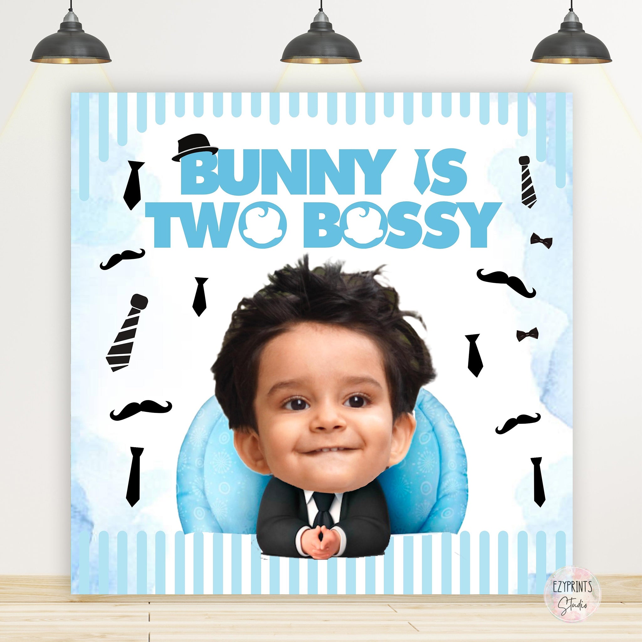 Two Bossy | Boss Baby Birthday Backdrop