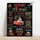 cars movie chalkboard poster