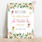 Fairy Floral Theme Birthday Party Welcome Board