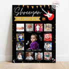 Personalised First Year Photo Collage Board | Rockstar Theme