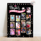Personalised First Year Photo Collage Board | Princess Theme