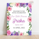 Pastel Lilac Theme Birthday Party Welcome Board