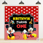 Mickey Mouse Theme Birthday Banner