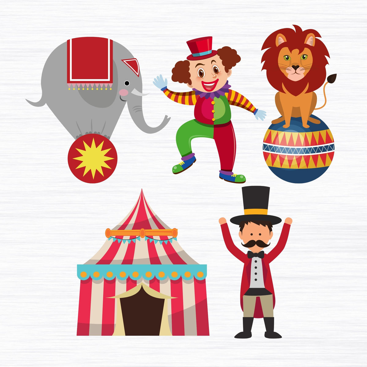 Carnival Theme Birthday Party Cutouts – Ezyprints Studio